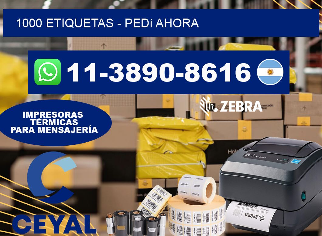 1000 ETIQUETAS - Pedí ahora