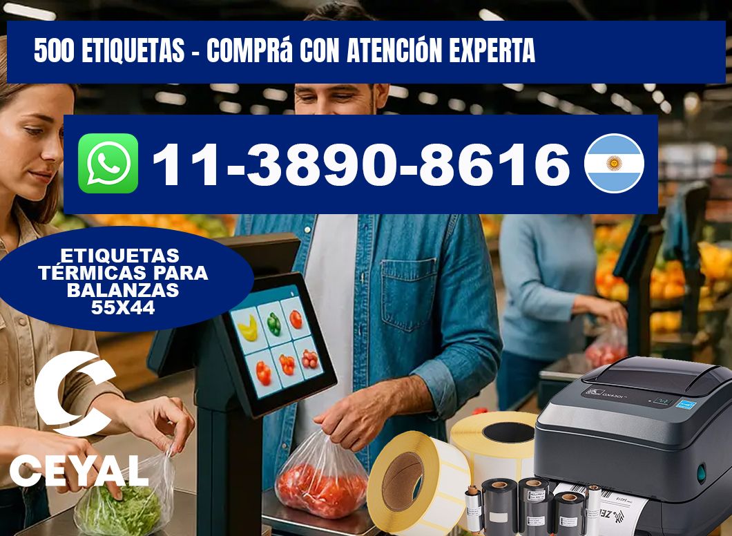 500 ETIQUETAS - Comprá con atención experta