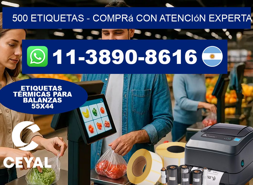 500 ETIQUETAS - Comprá con atención experta