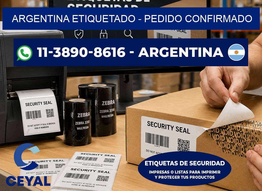 ARGENTINA ETIQUETADO - Pedido confirmado