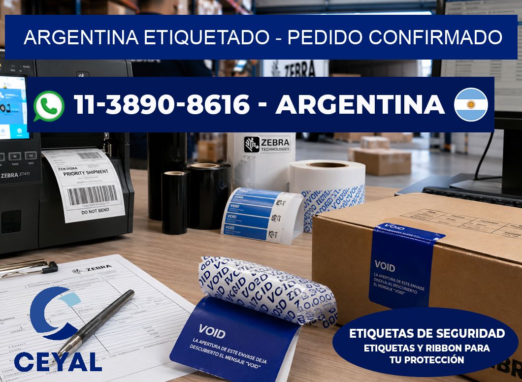 ARGENTINA ETIQUETADO - Pedido confirmado