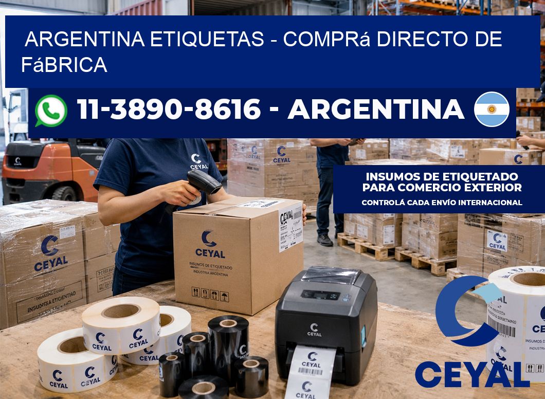 ARGENTINA ETIQUETAS - Comprá directo de fábrica