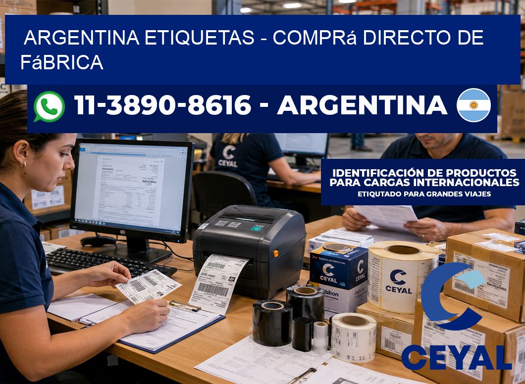 ARGENTINA ETIQUETAS - Comprá directo de fábrica