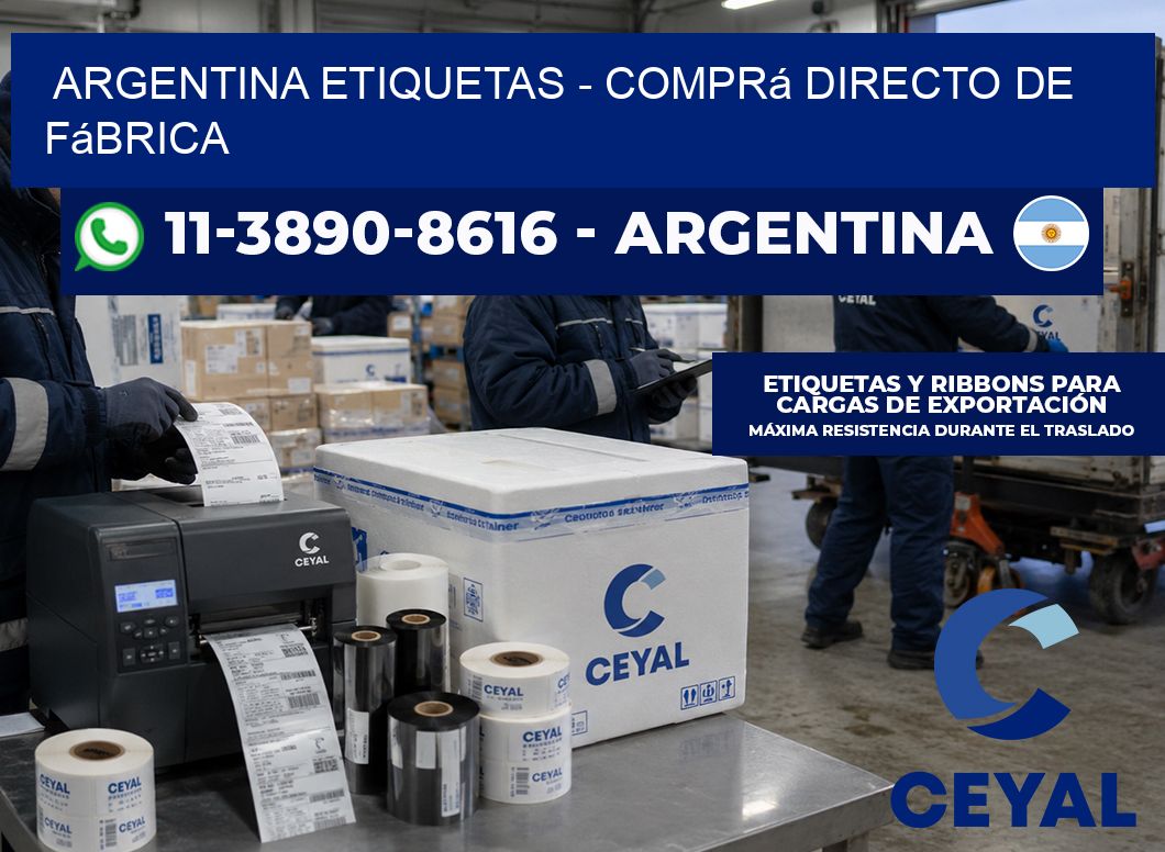 ARGENTINA ETIQUETAS - Comprá directo de fábrica