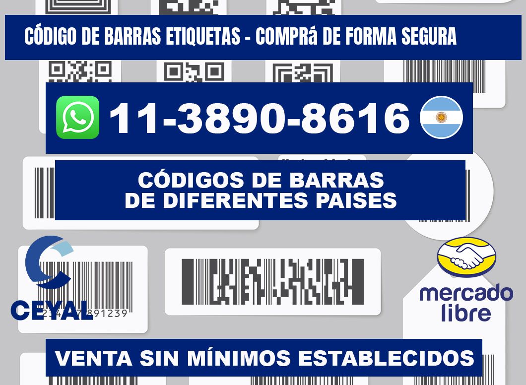 CÓDIGO DE BARRAS ETIQUETAS - Comprá de forma segura