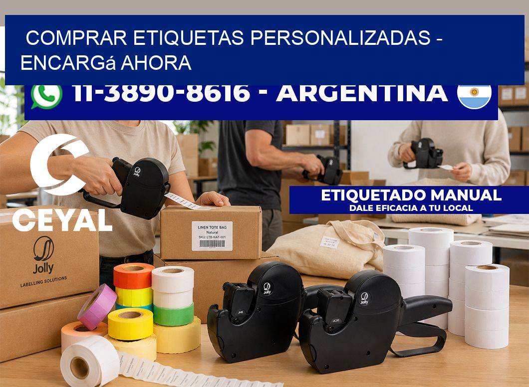 COMPRAR ETIQUETAS PERSONALIZADAS - Encargá ahora