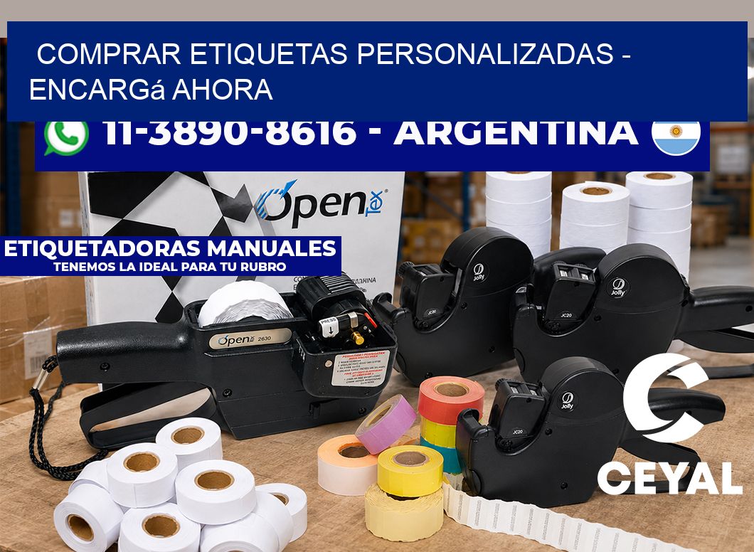 COMPRAR ETIQUETAS PERSONALIZADAS - Encargá ahora
