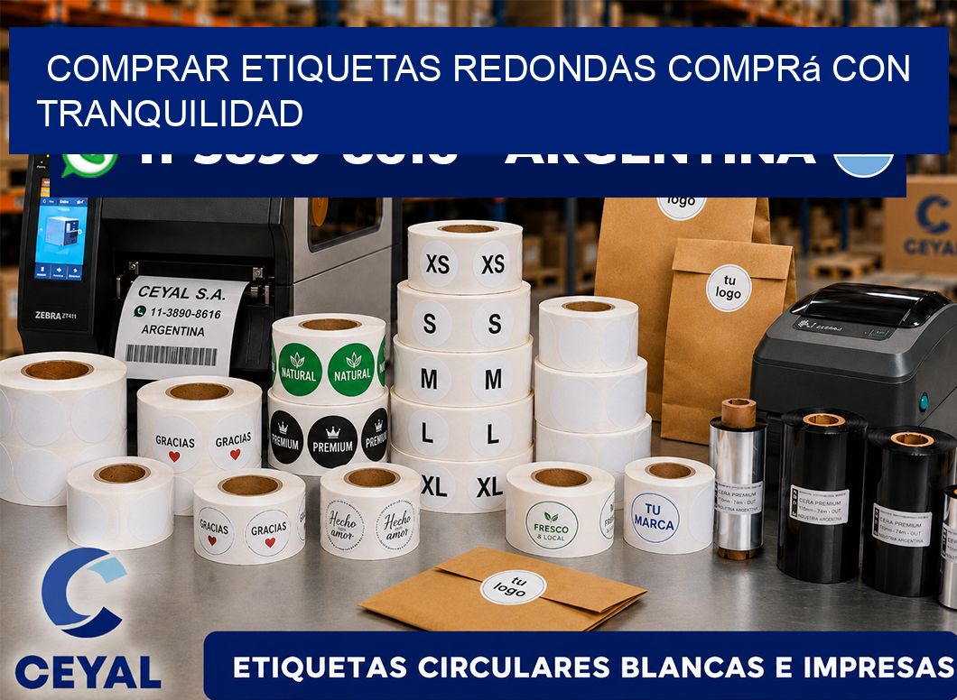 COMPRAR ETIQUETAS REDONDAS Comprá con tranquilidad