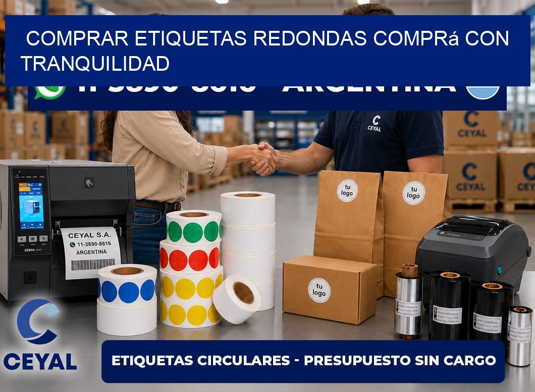 COMPRAR ETIQUETAS REDONDAS Comprá con tranquilidad