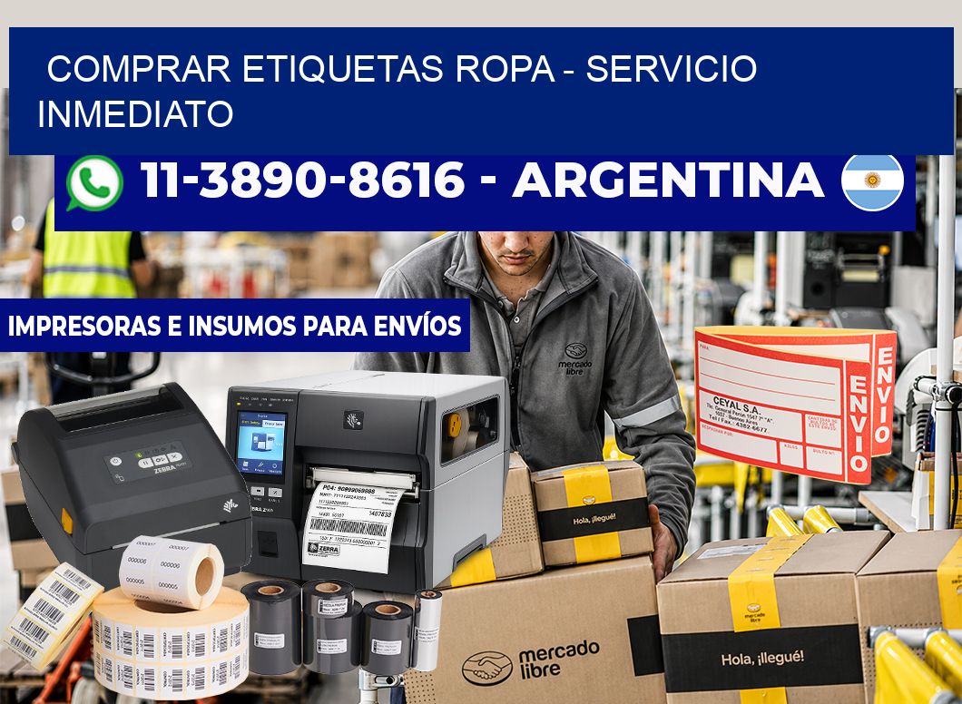 COMPRAR ETIQUETAS ROPA - Servicio inmediato