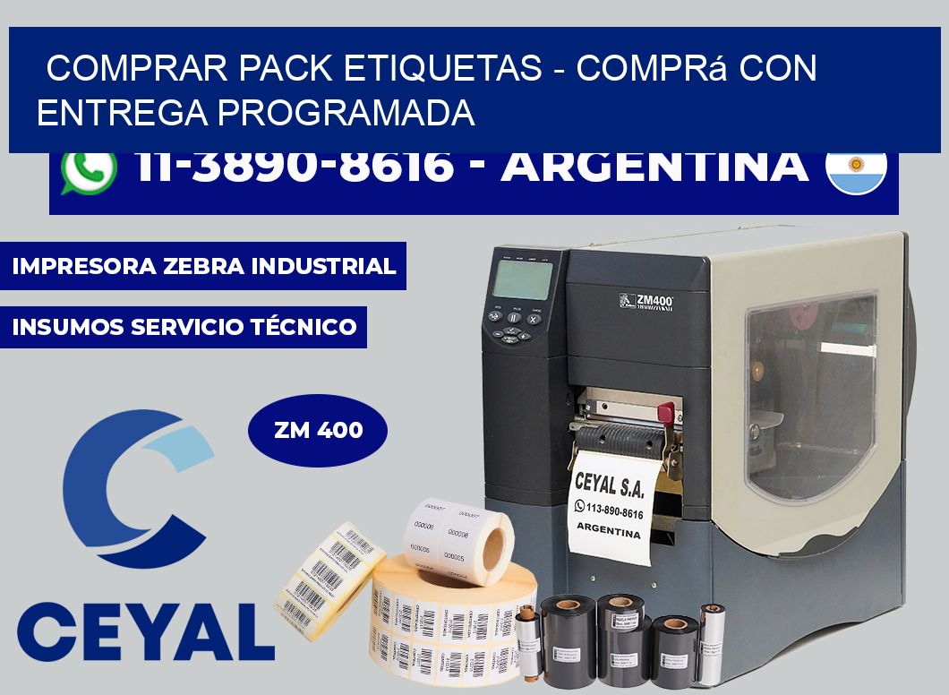 COMPRAR PACK ETIQUETAS - Comprá con entrega programada