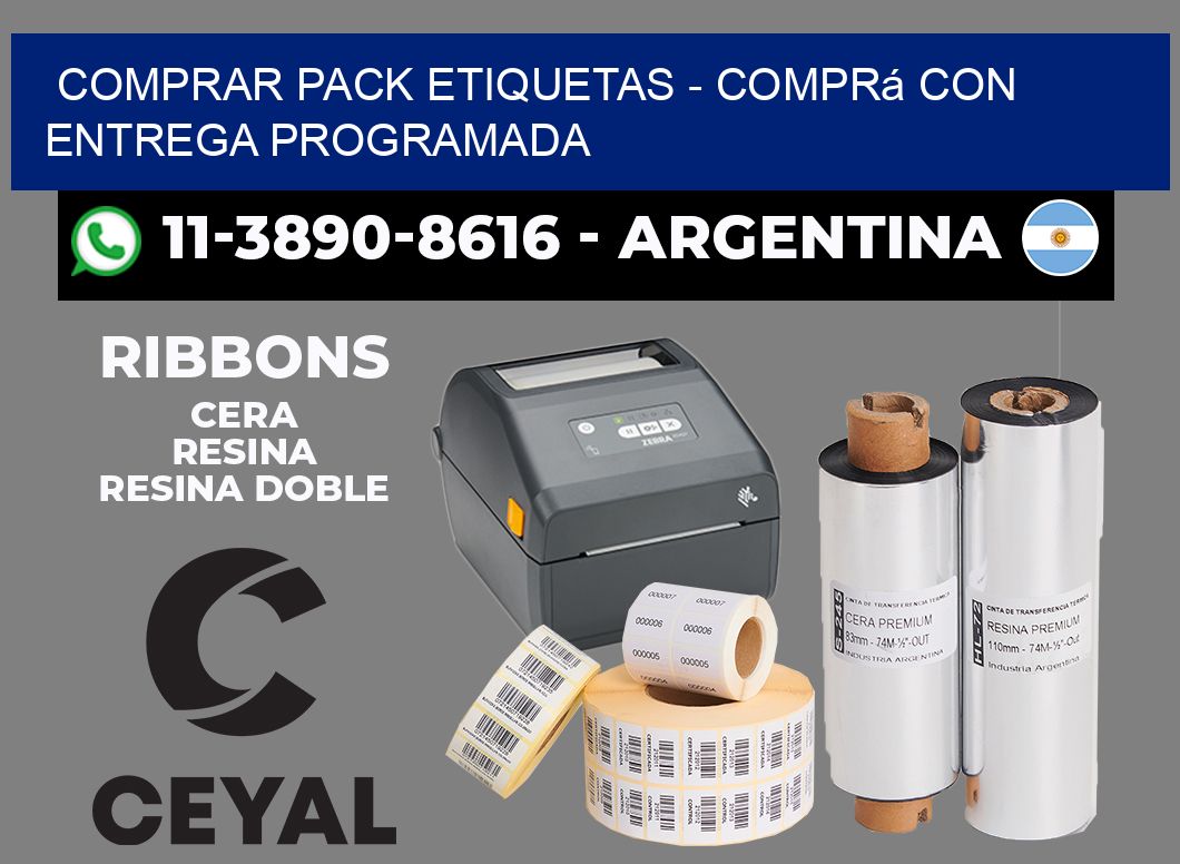 COMPRAR PACK ETIQUETAS - Comprá con entrega programada
