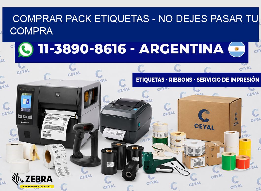 COMPRAR PACK ETIQUETAS - No dejes pasar tu compra