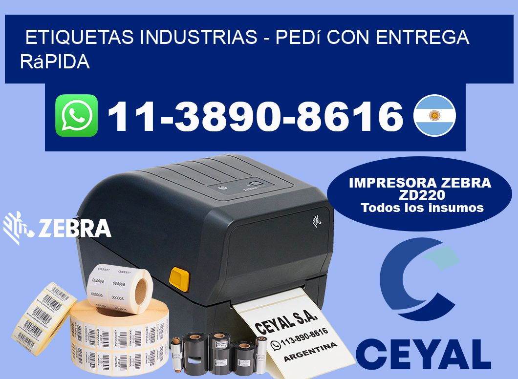 ETIQUETAS INDUSTRIAS - Pedí con entrega rápida