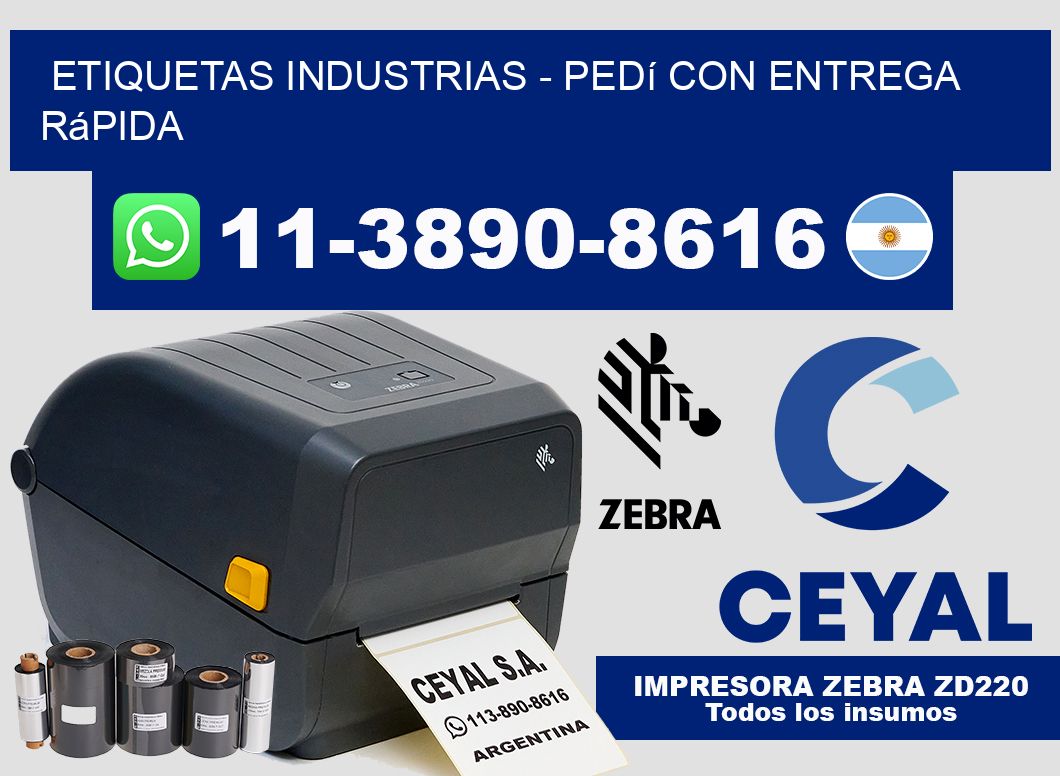 ETIQUETAS INDUSTRIAS – Pedí con entrega rápida