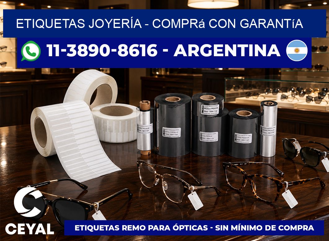ETIQUETAS JOYERÍA - Comprá con garantía