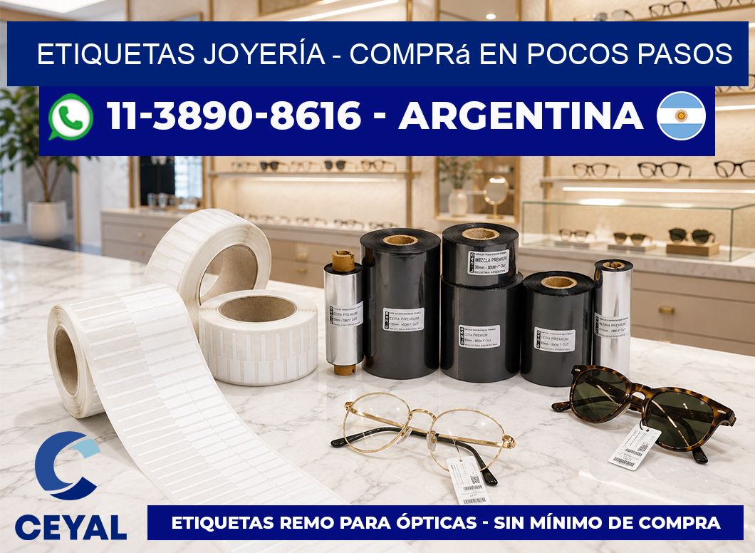 ETIQUETAS JOYERÍA - Comprá en pocos pasos