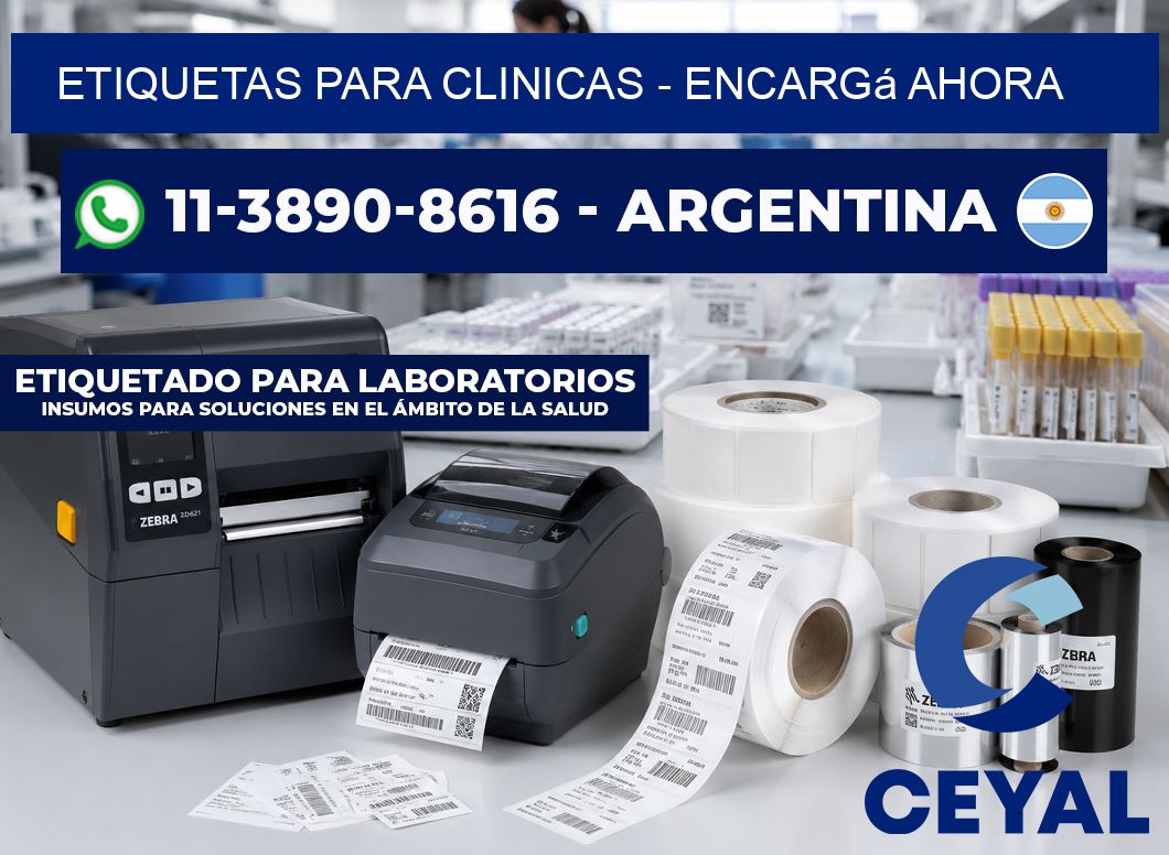 ETIQUETAS PARA CLINICAS - Encargá ahora