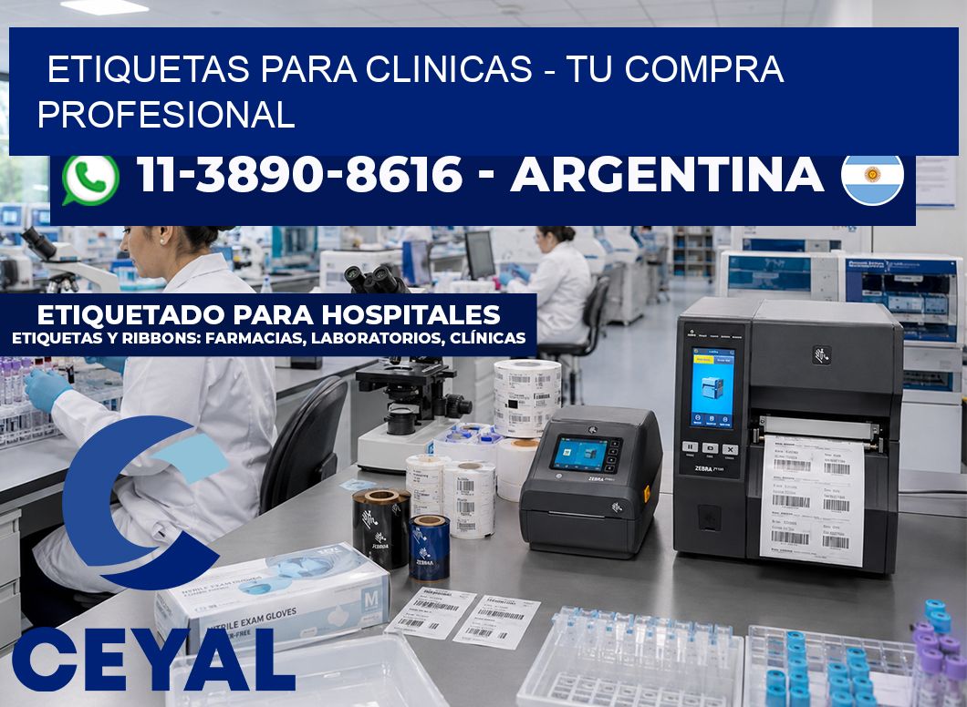 ETIQUETAS PARA CLINICAS - Tu compra profesional
