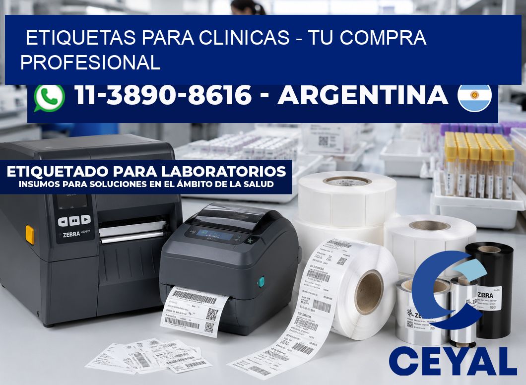 ETIQUETAS PARA CLINICAS - Tu compra profesional