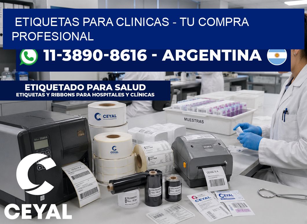 ETIQUETAS PARA CLINICAS - Tu compra profesional