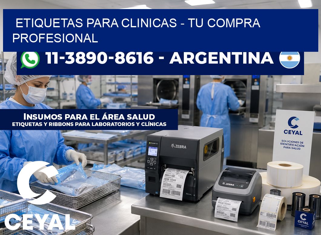 ETIQUETAS PARA CLINICAS – Tu compra profesional
