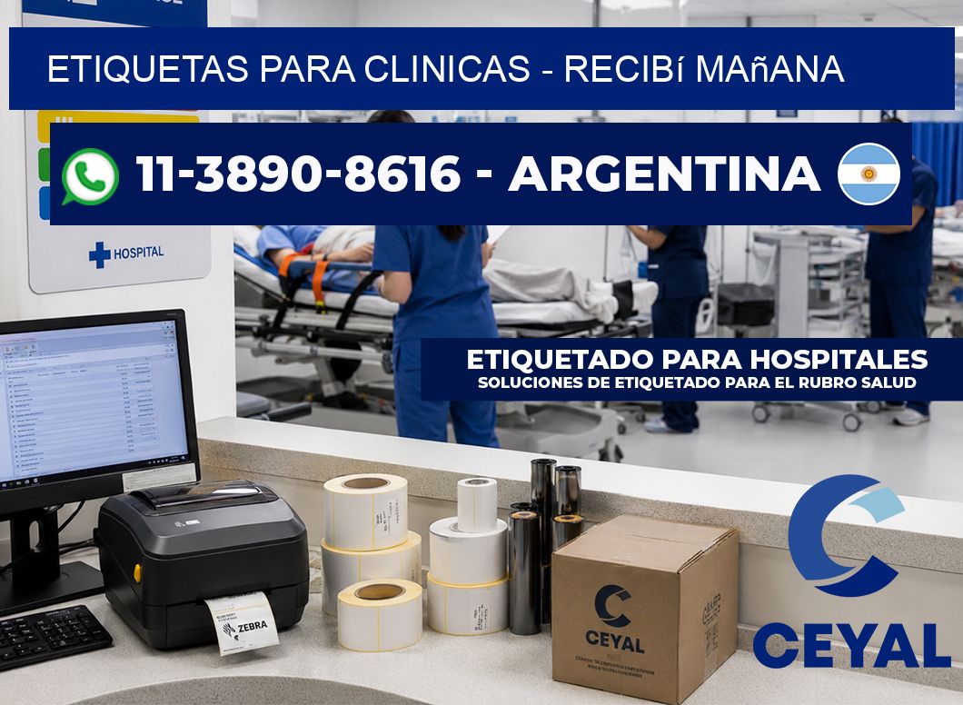 ETIQUETAS PARA CLINICAS - recibí mañana