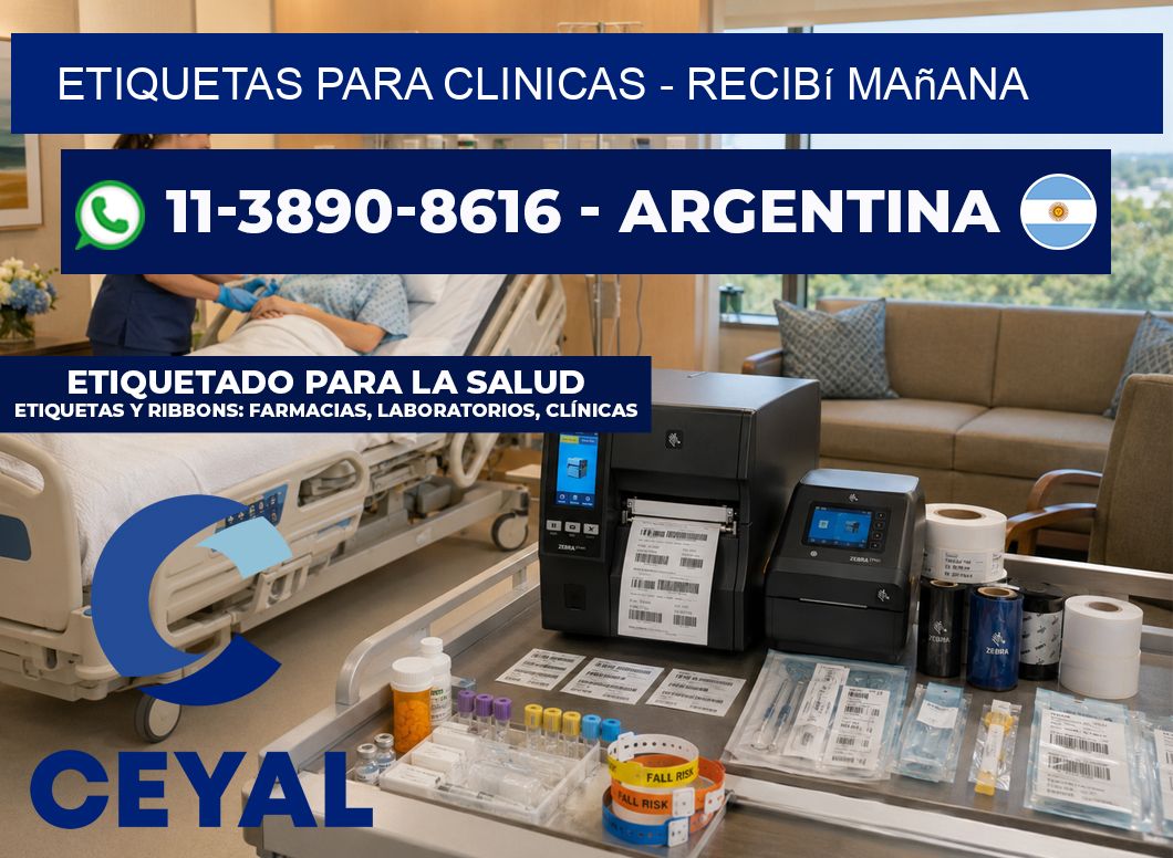 ETIQUETAS PARA CLINICAS – recibí mañana