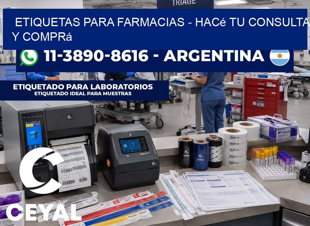 ETIQUETAS PARA FARMACIAS – Hacé tu consulta y comprá
