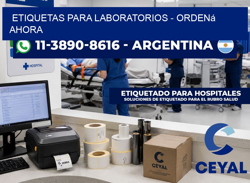 ETIQUETAS PARA LABORATORIOS – Ordená ahora