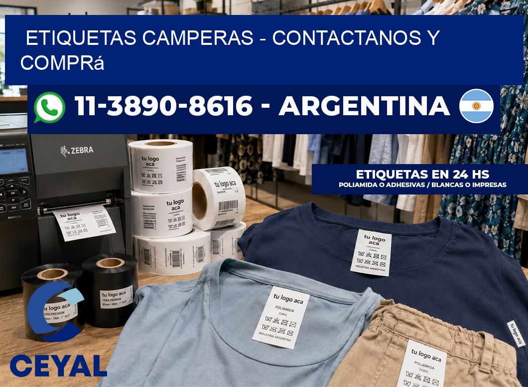 Etiquetas Camperas – Contactanos y comprá