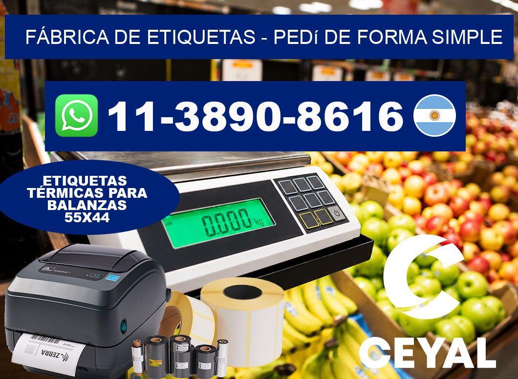 FÁBRICA DE ETIQUETAS – Pedí de forma simple