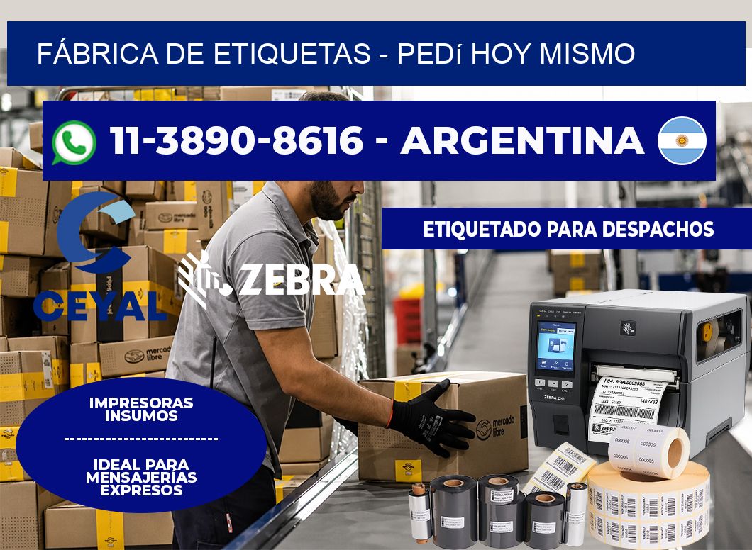 FÁBRICA DE ETIQUETAS - Pedí hoy mismo