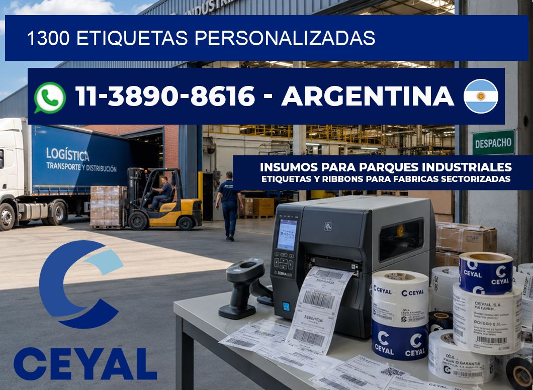 1300 ETIQUETAS PERSONALIZADAS