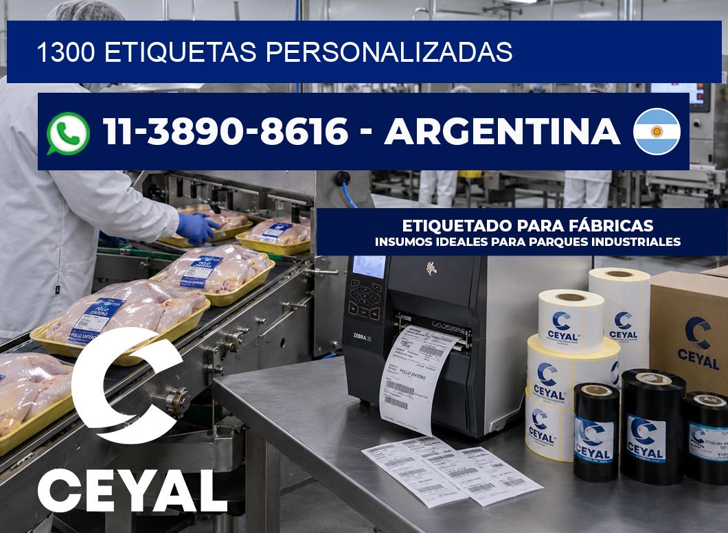 1300 ETIQUETAS PERSONALIZADAS