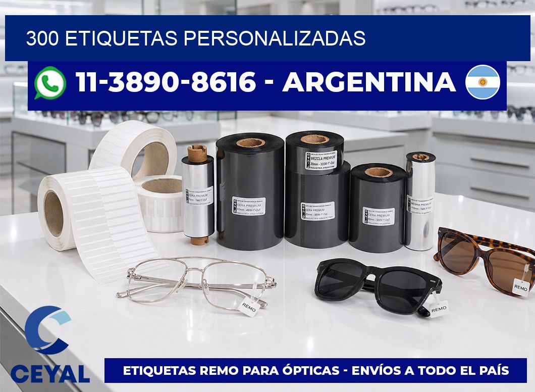 300 ETIQUETAS PERSONALIZADAS