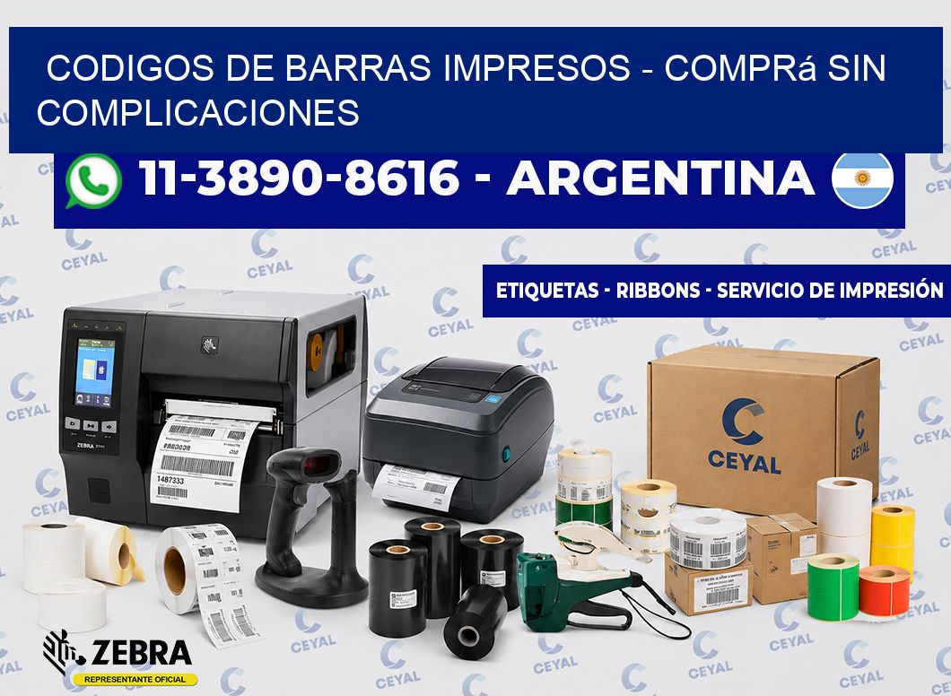 CODIGOS DE BARRAS IMPRESOS - Comprá sin complicaciones