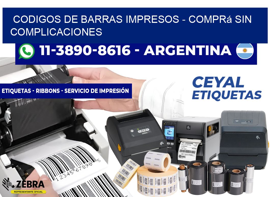 CODIGOS DE BARRAS IMPRESOS - Comprá sin complicaciones