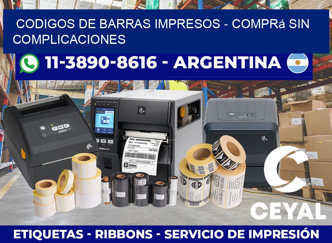 CODIGOS DE BARRAS IMPRESOS – Comprá sin complicaciones
