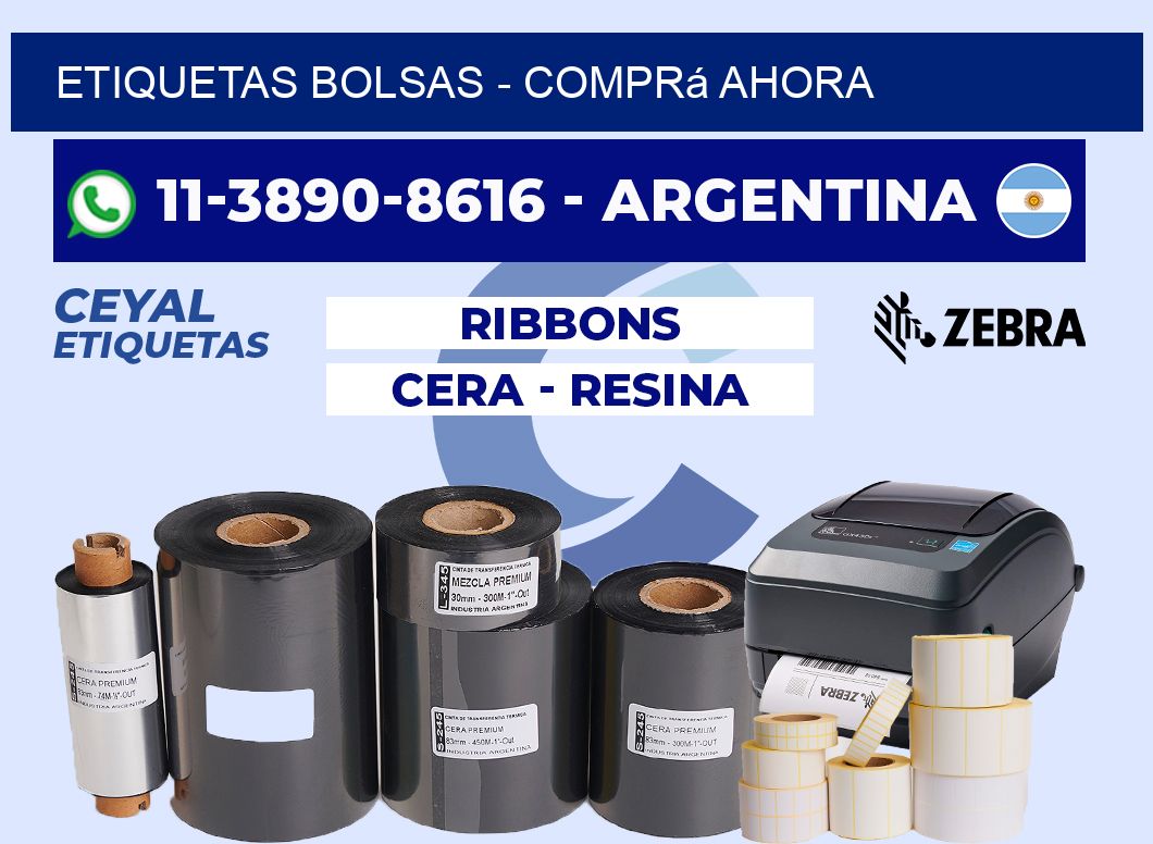 ETIQUETAS BOLSAS - Comprá ahora