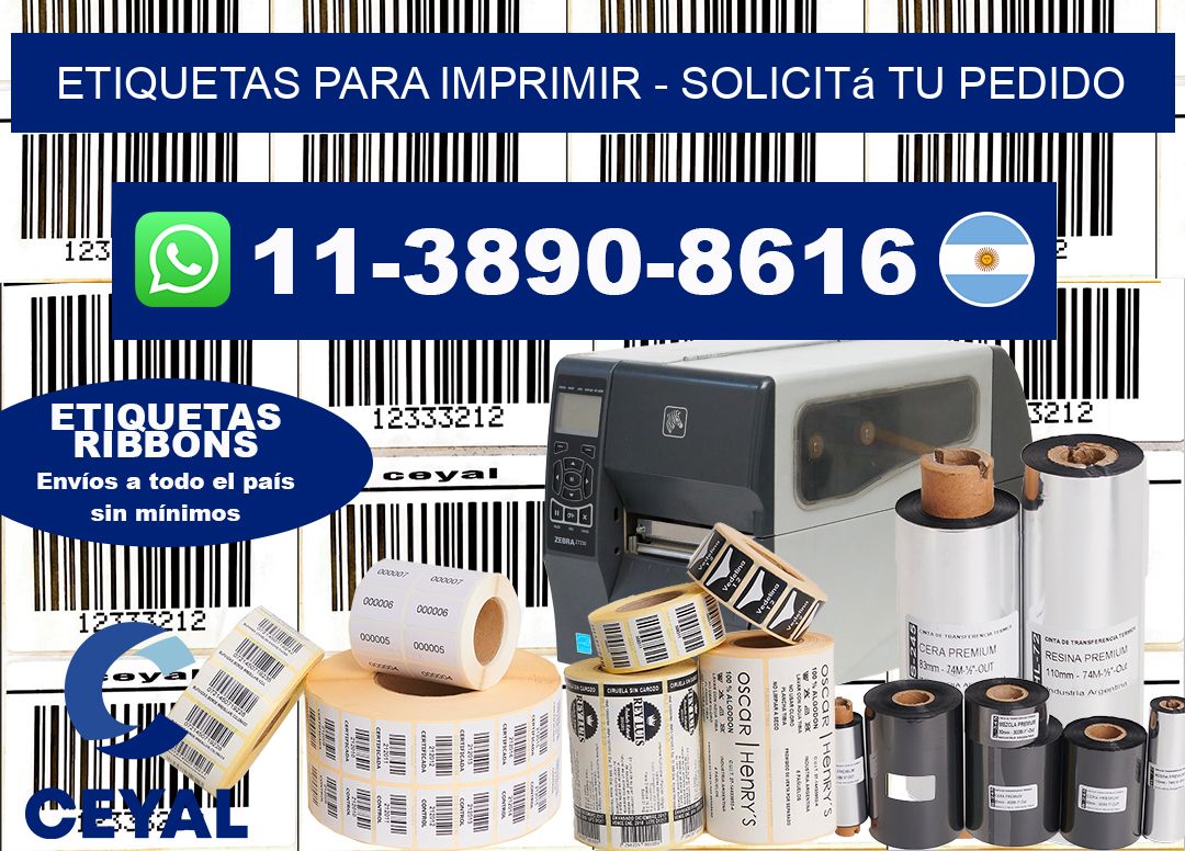 ETIQUETAS PARA IMPRIMIR – Solicitá tu pedido
