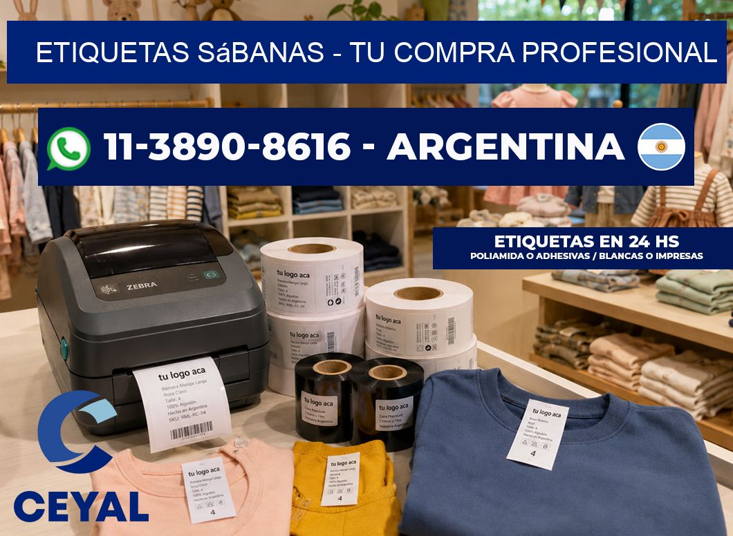Etiquetas Sábanas - Tu compra profesional