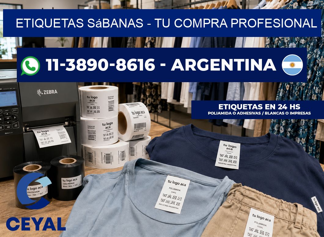 Etiquetas Sábanas – Tu compra profesional
