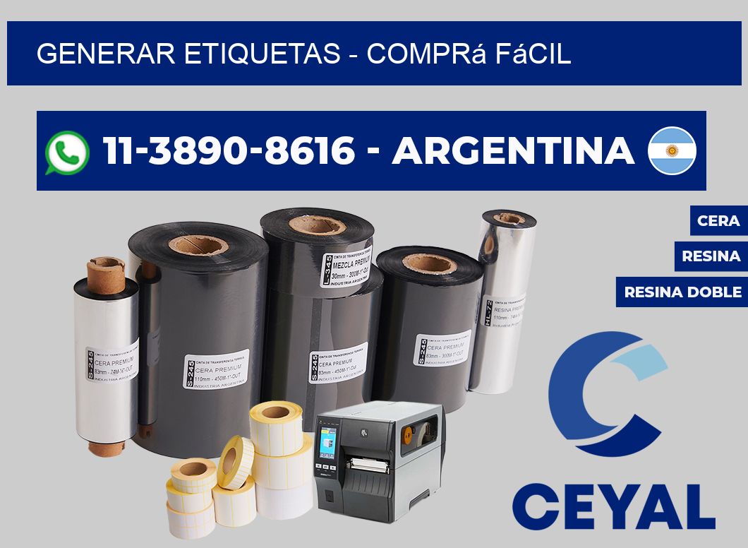 GENERAR ETIQUETAS - Comprá fácil