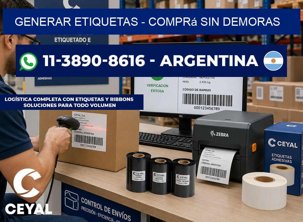 GENERAR ETIQUETAS - Comprá sin demoras