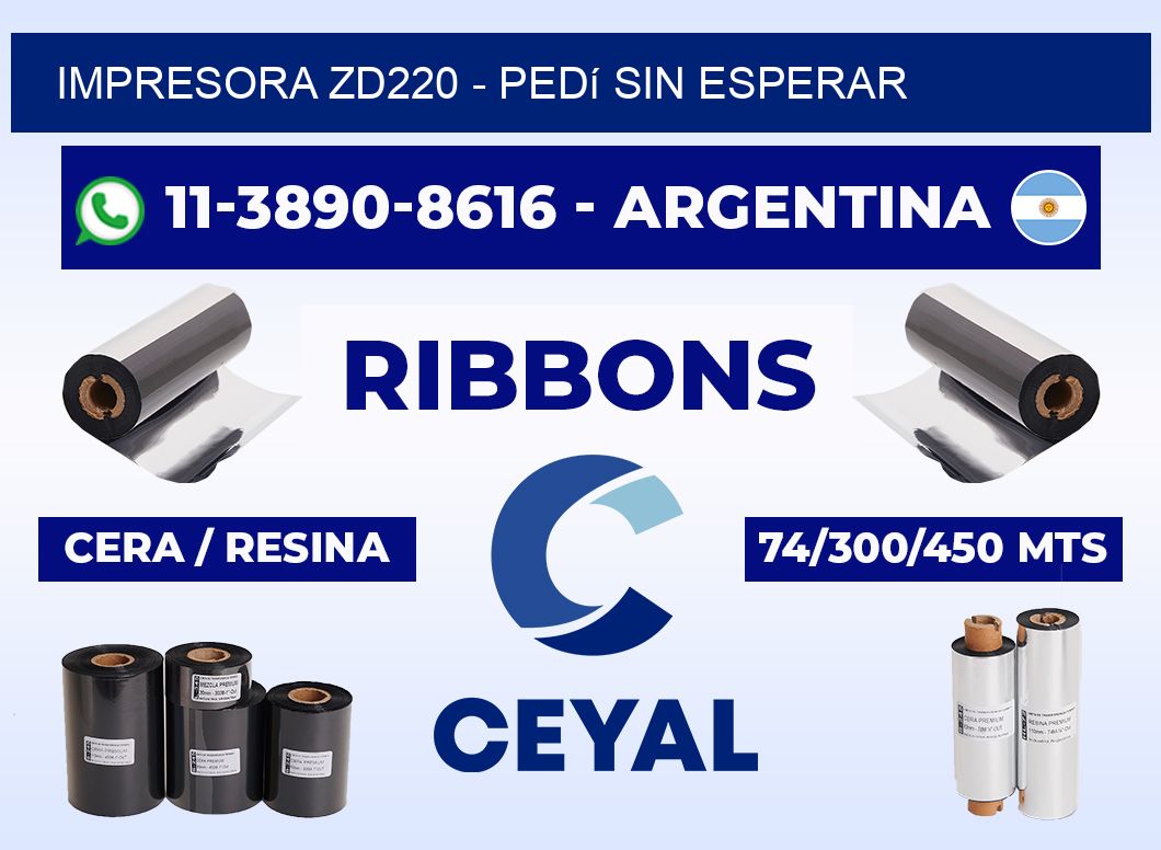 IMPRESORA ZD220 - Pedí sin esperar