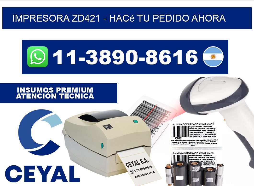 IMPRESORA ZD421 - Hacé tu pedido ahora