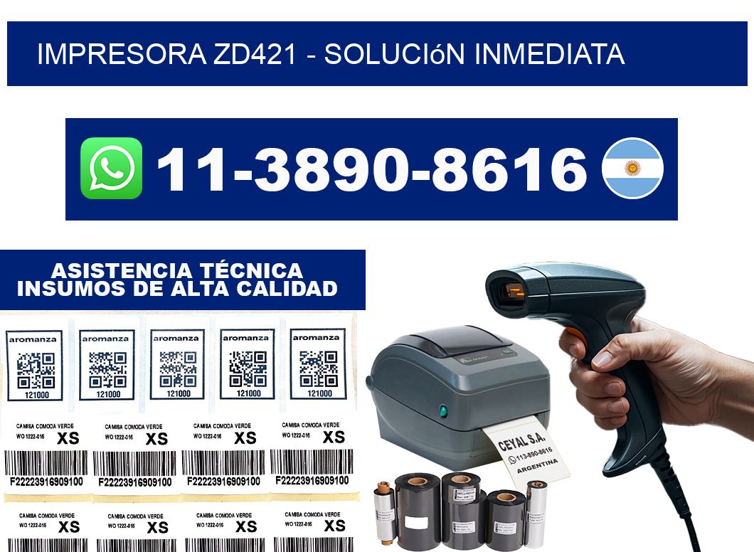 IMPRESORA ZD421 - Solución inmediata