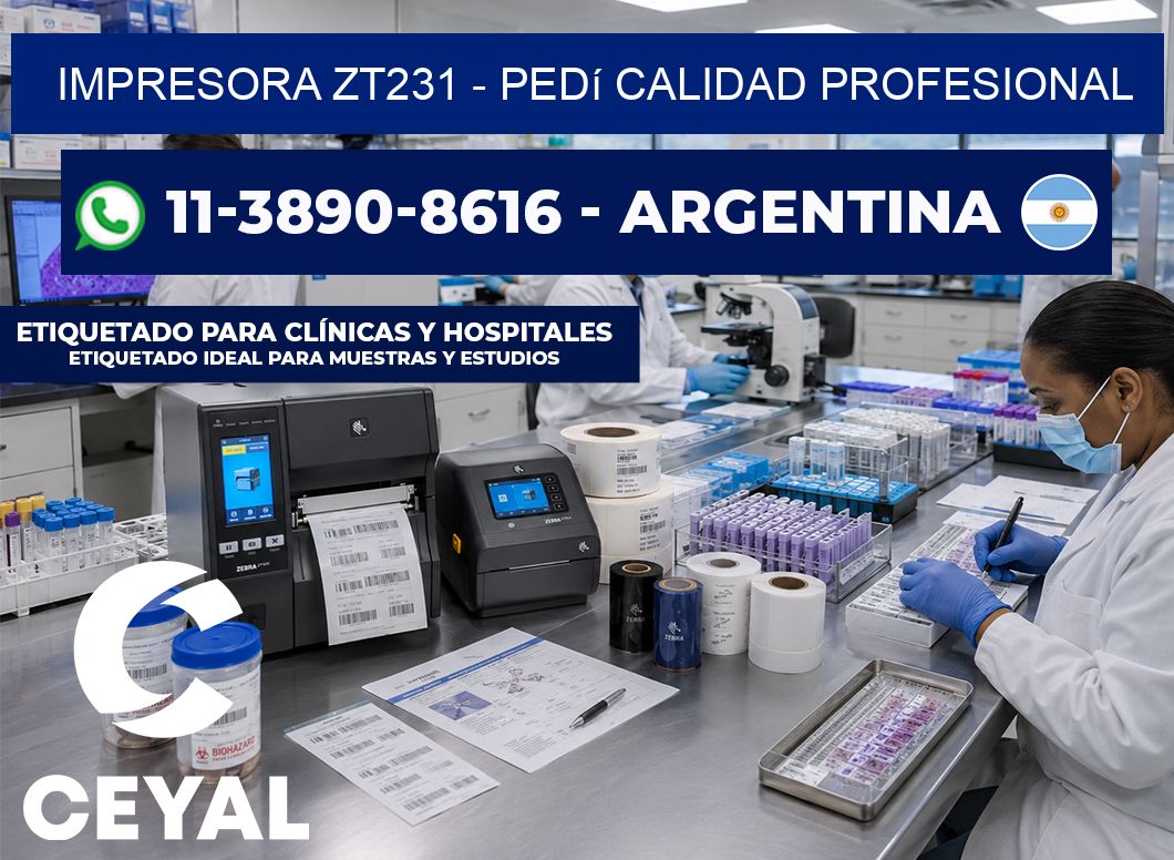 IMPRESORA ZT231 - Pedí calidad profesional