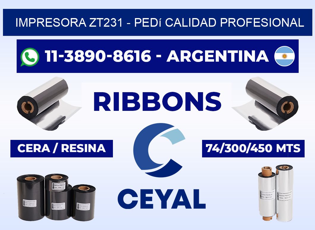 IMPRESORA ZT231 - Pedí calidad profesional